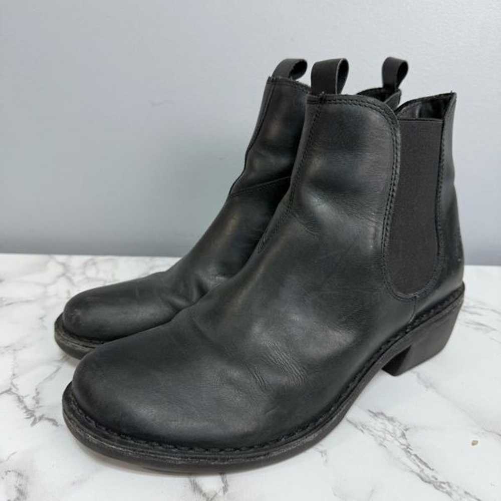 FLY London Women’s Wedge Boots sz 9 Euro 40 Leath… - image 3