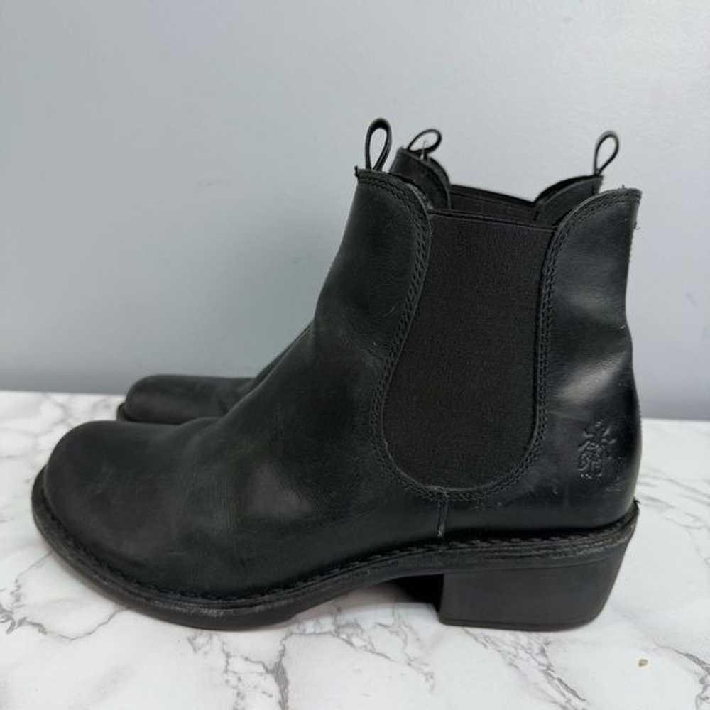 FLY London Women’s Wedge Boots sz 9 Euro 40 Leath… - image 5