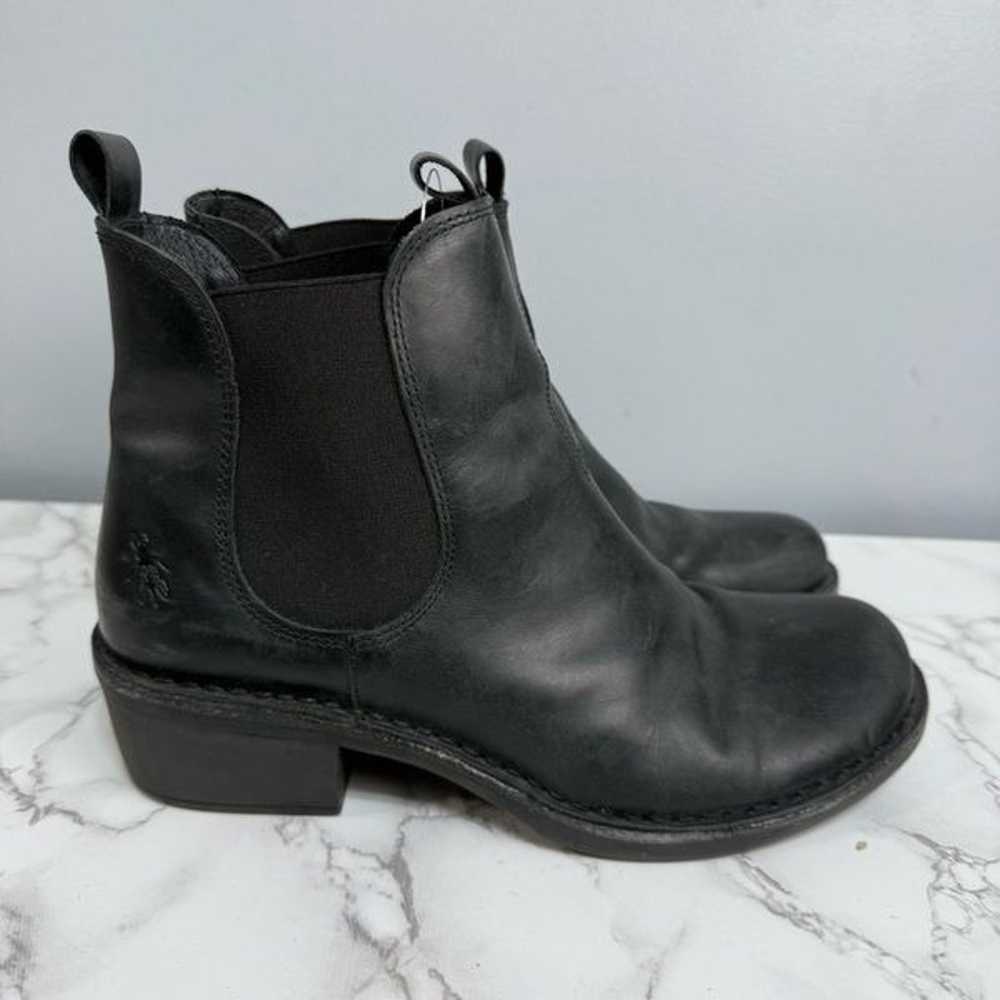 FLY London Women’s Wedge Boots sz 9 Euro 40 Leath… - image 6