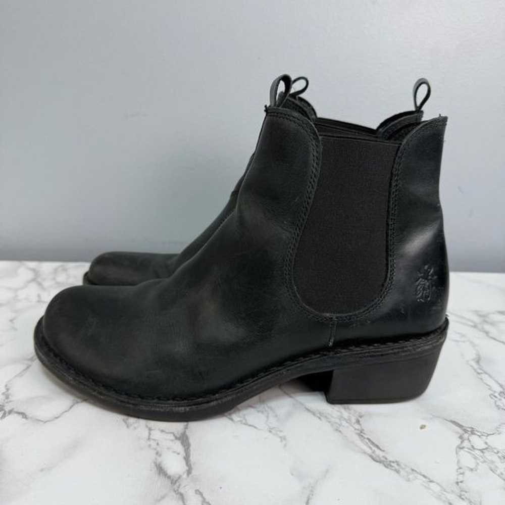 FLY London Women’s Wedge Boots sz 9 Euro 40 Leath… - image 8