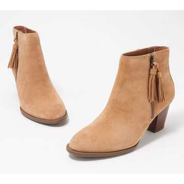 Vionic Madeline Leather Tassel Ankle Boots