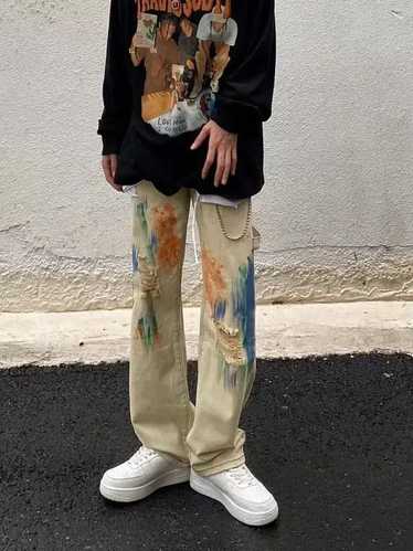 Japanese Brand × Jean × Streetwear Retro graffiti… - image 1