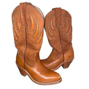 Frye Bear Claw cowgirl Western block heel Boots co