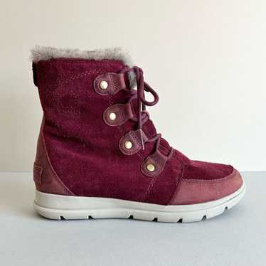 Sorel Explorer Joan Waterproof Cold-Weather Maroo… - image 1