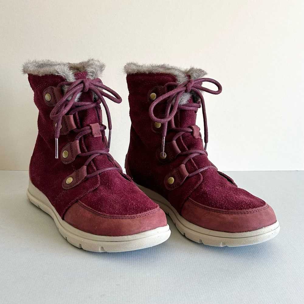 Sorel Explorer Joan Waterproof Cold-Weather Maroo… - image 3