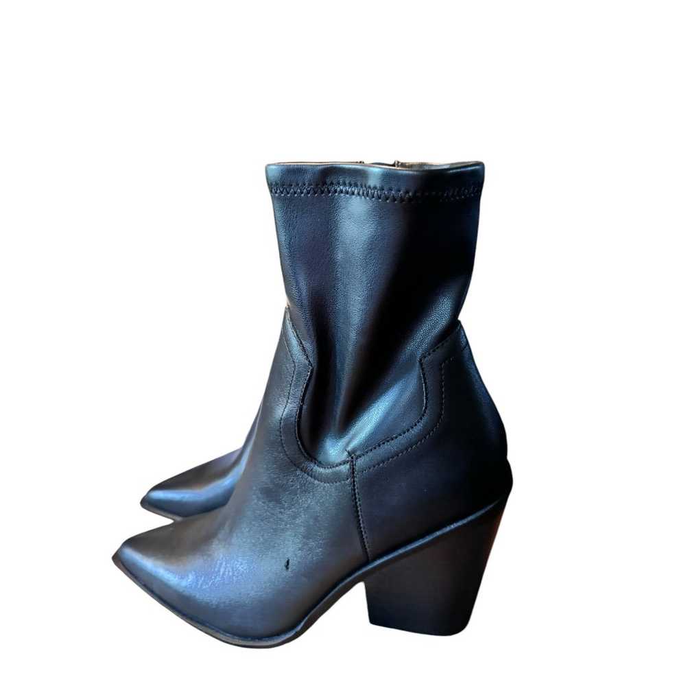 Steve Madden Thorn Bootie Western inspired 9 blac… - image 2