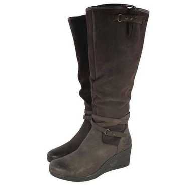 UGG Lesley Boot Knee High US 8 Brown Suede Leathe… - image 1