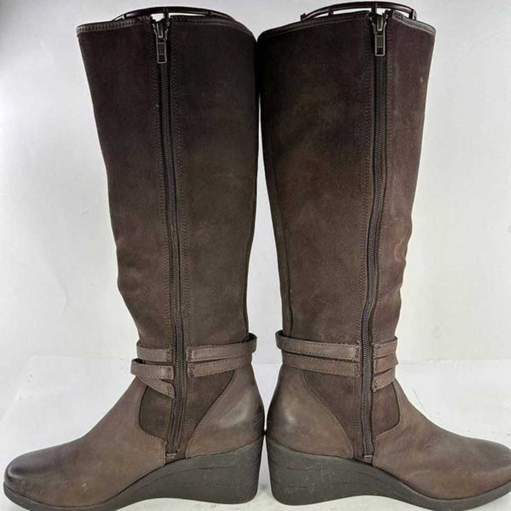 UGG Lesley Boot Knee High US 8 Brown Suede Leathe… - image 8