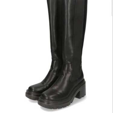 Oriental Traffic Side Gore Long Boots Black