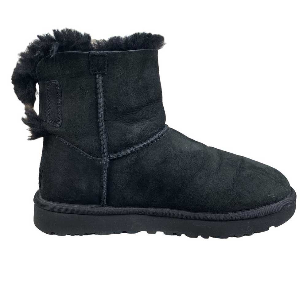 UGG Women’s Mini Bailey Brilliant Black Suede Win… - image 4