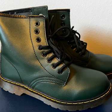 Dr Martens 1460 Green Boots Size 8 - image 1