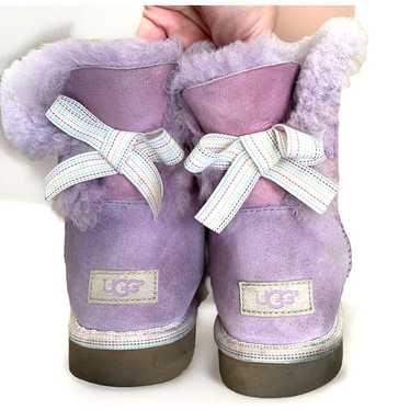 VHTF UGG Mini Bailey Bow Weave Lavender Haze Purpl