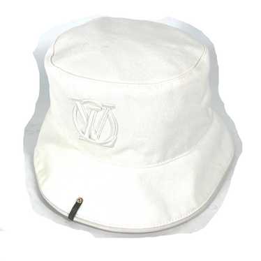 LOUIS VUITTON hat M7055M cotton white Chapeaux LV 