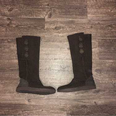 UGG Classic Cardy Button Knit Boots - image 1