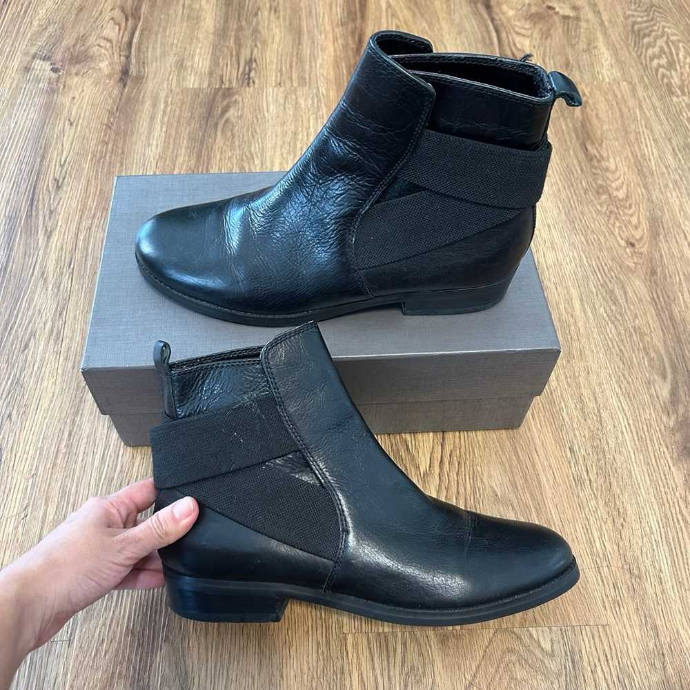 RALPH LAUREN black leather ankle boots booties sh… - image 8