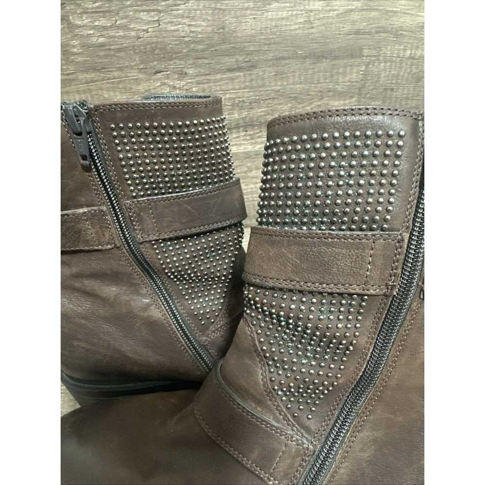 Paul Green Brown Leather Distressed Silver Studde… - image 12