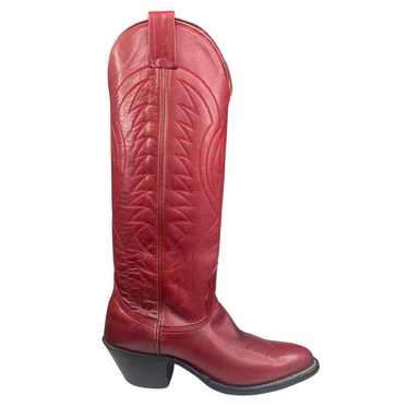 Vintage Nocona Women’s Red Leather Tall Western Co