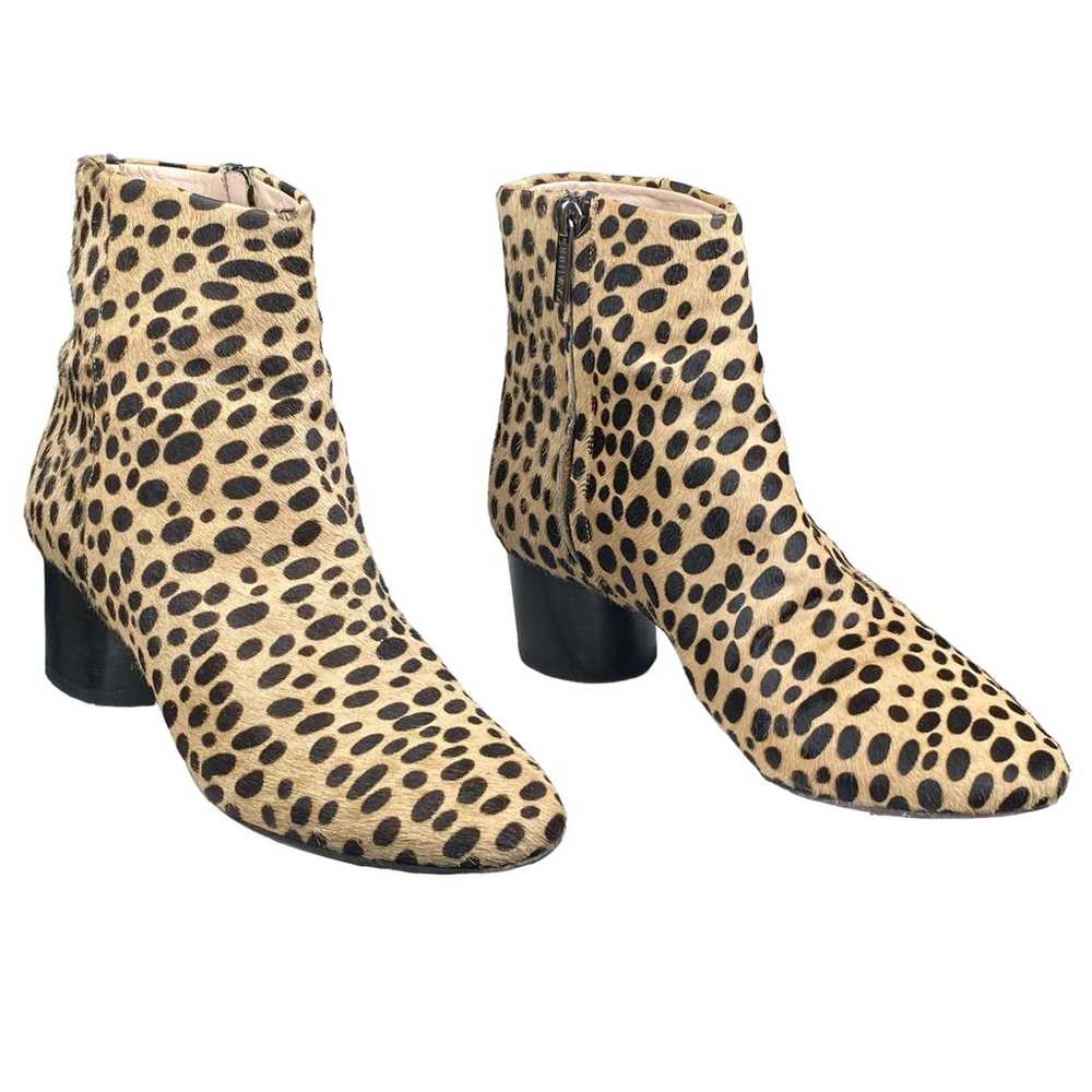 Cavellini Women’s Calf Hair Leopard Print Ankle B… - image 5