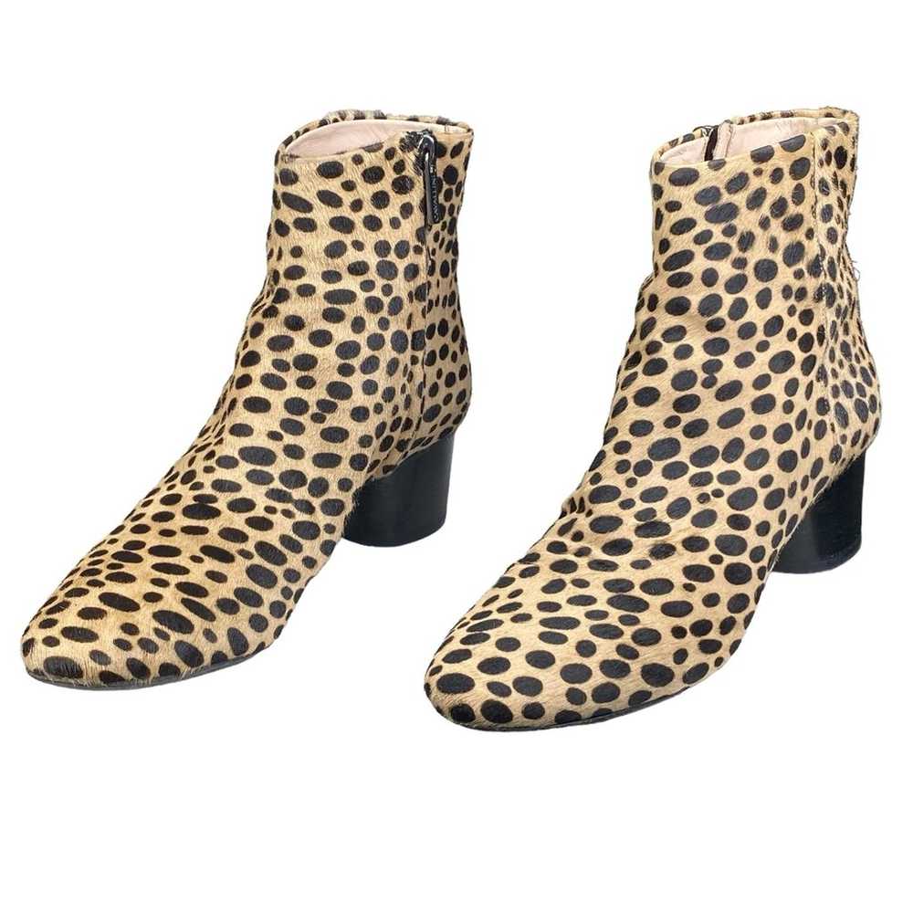 Cavellini Women’s Calf Hair Leopard Print Ankle B… - image 6