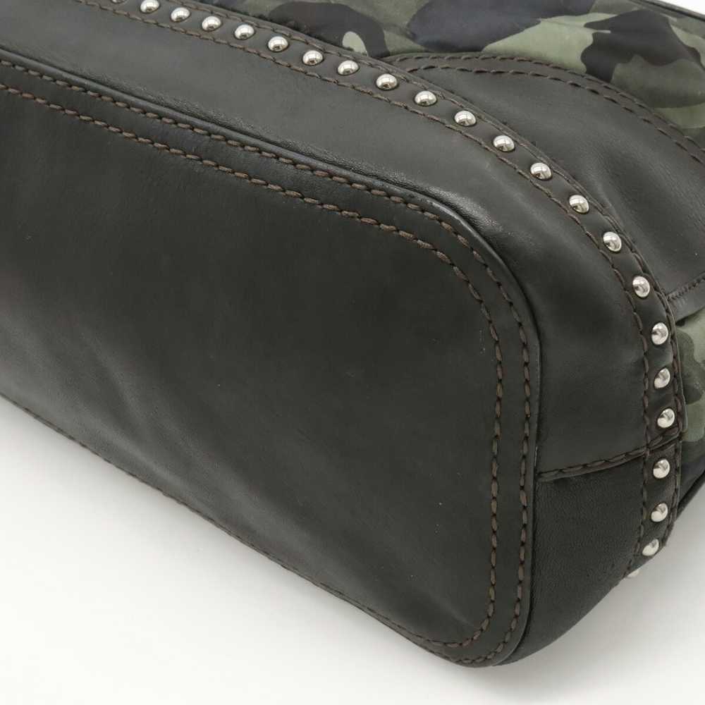 Prada Shoulder Bag One Nylon Leather Studs Camouf… - image 3