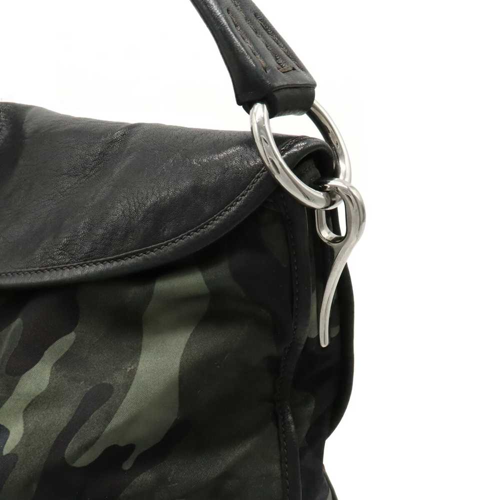 Prada Shoulder Bag One Nylon Leather Studs Camouf… - image 7