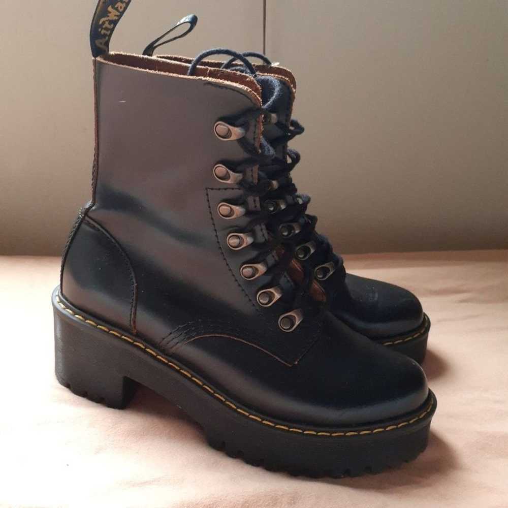 Dr Martens air wair classic chunky black leather … - image 1