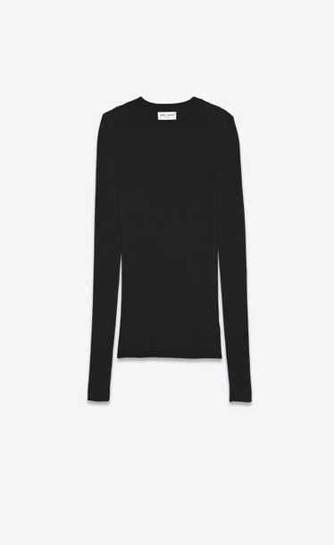 Saint Laurent Paris o1s1wg111224 Ribbed Crewneck … - image 1