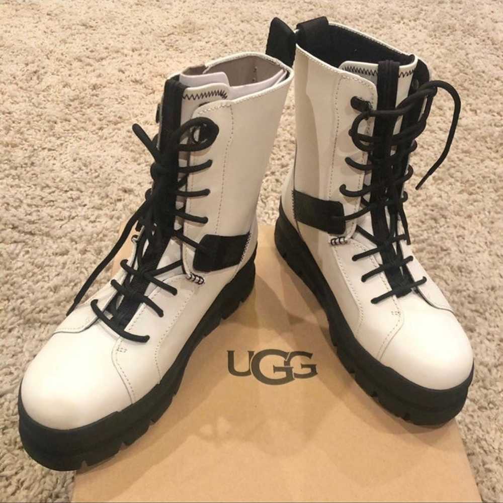 UGG white lace up combat boots size 10 - image 6