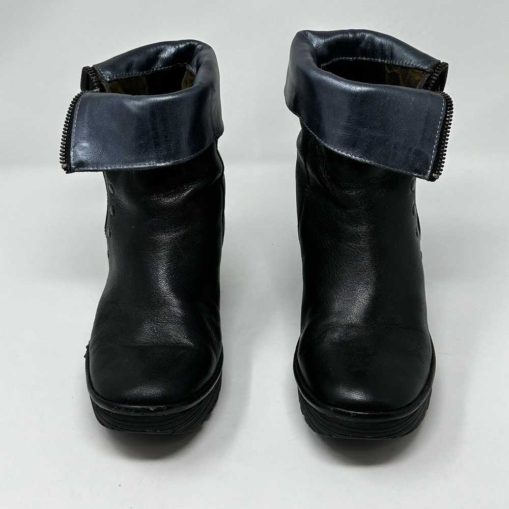 Fly London Yex Leather Wedge Convertible Boots - image 11