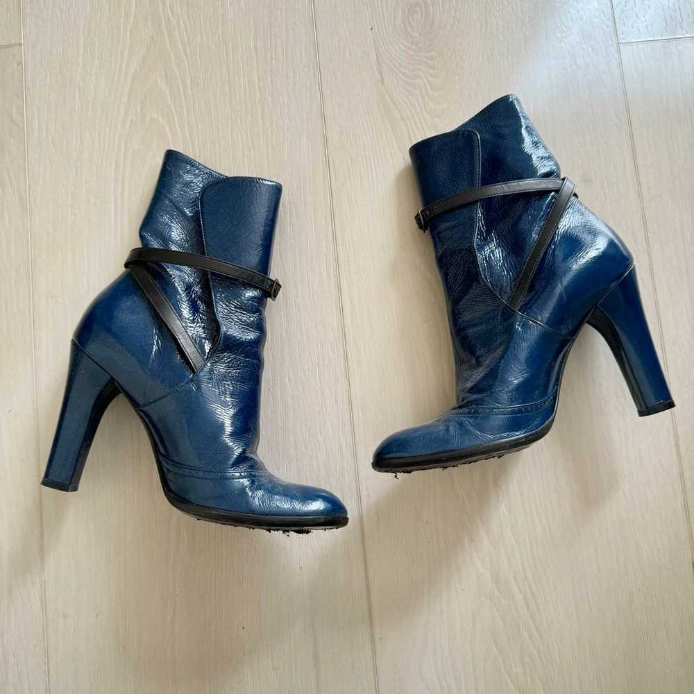 Marc Jacob Geraldine Patent Leather Booties - image 1