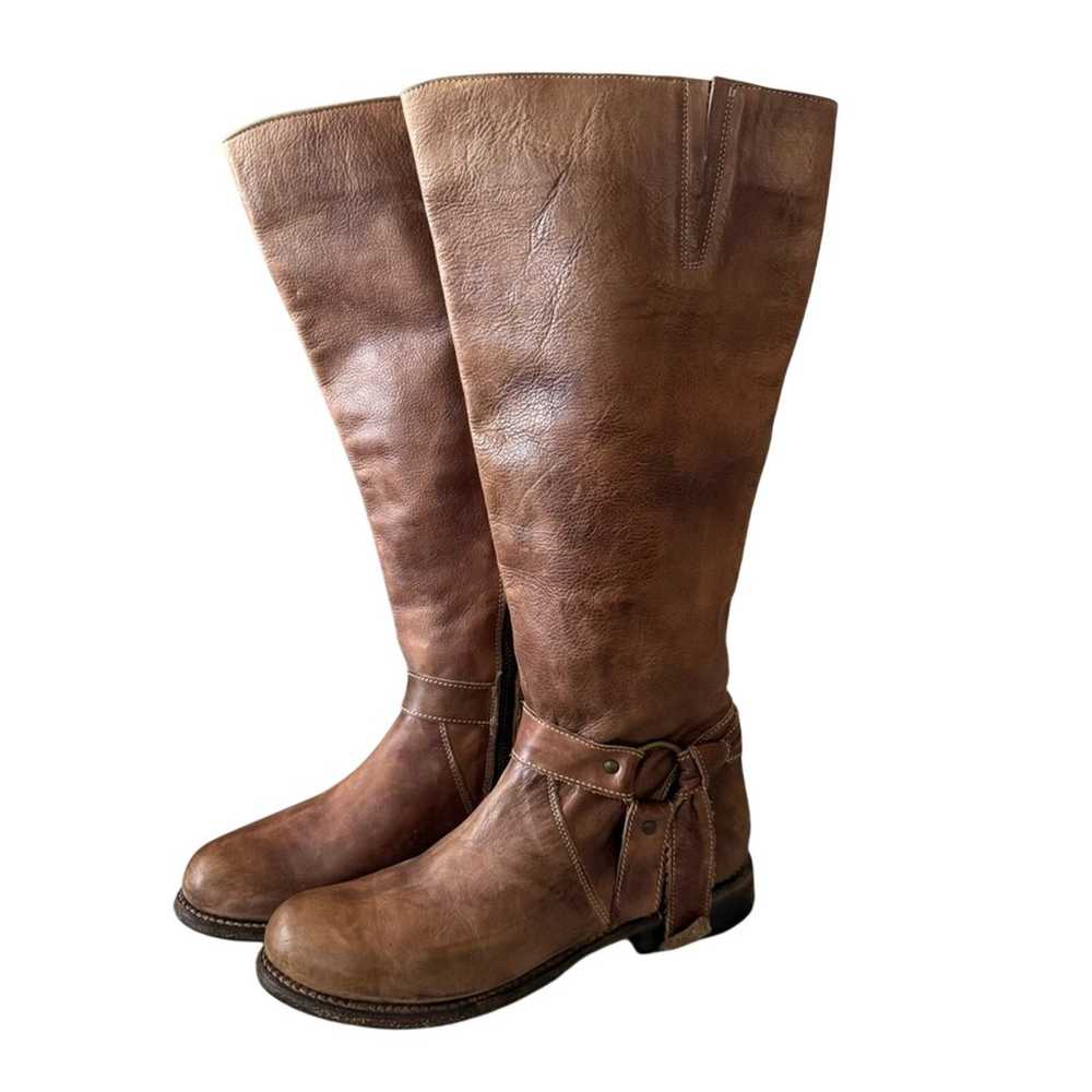 Bed Stu Tall Brown Leather Boots Women’s 8 - image 1