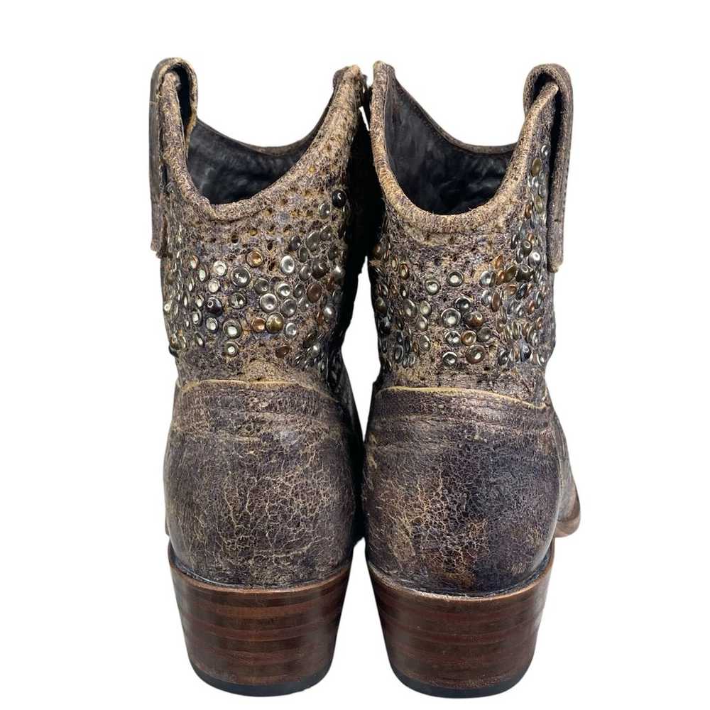 Frye Women’s Deborah Brown Distressed Studded Wes… - image 8