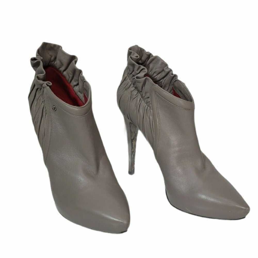 Cesare Paciotti 39 Grey Leather Booties - image 2