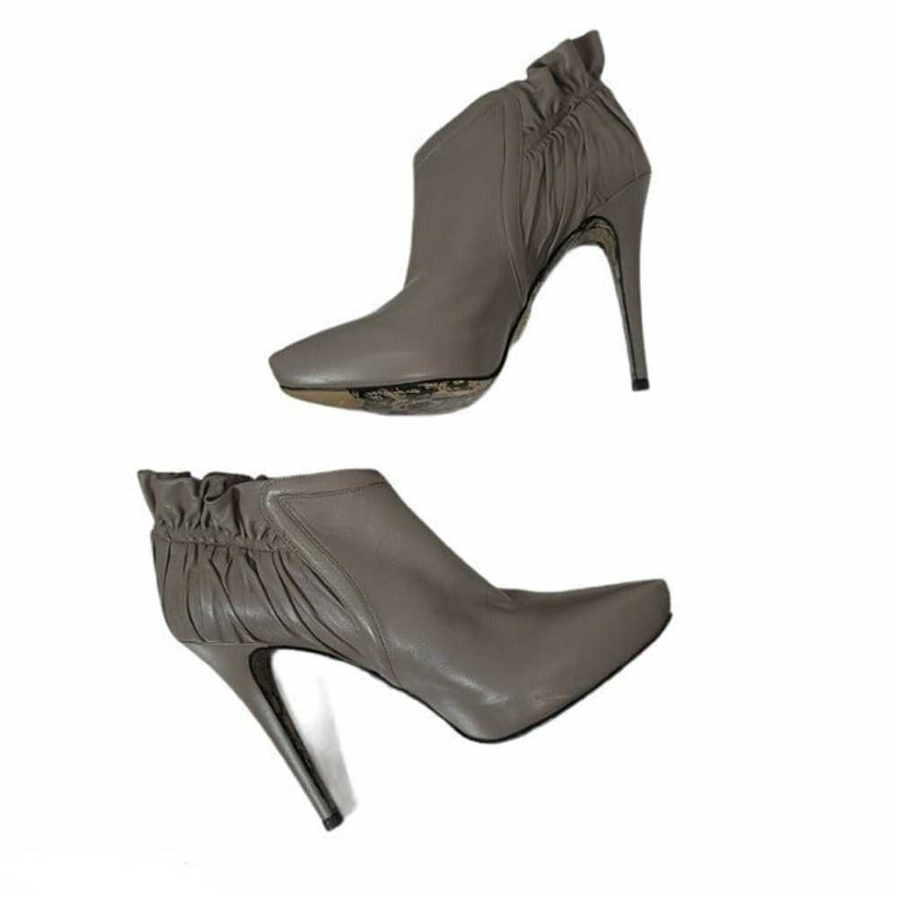 Cesare Paciotti 39 Grey Leather Booties - image 5