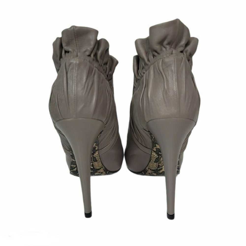 Cesare Paciotti 39 Grey Leather Booties - image 6