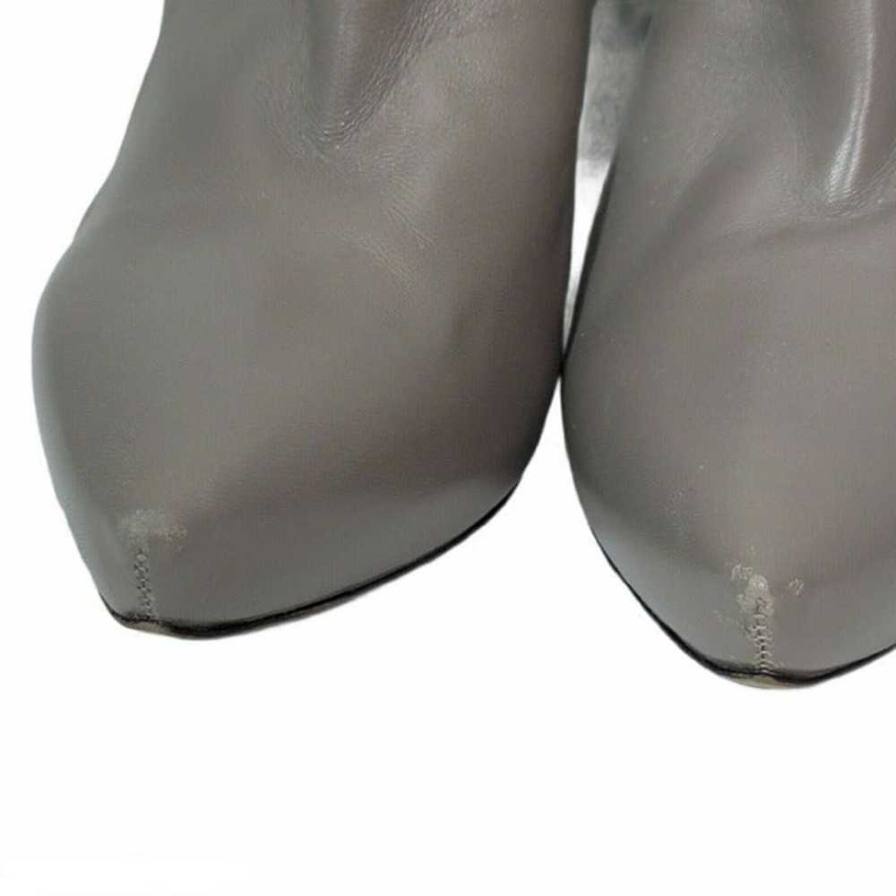 Cesare Paciotti 39 Grey Leather Booties - image 9