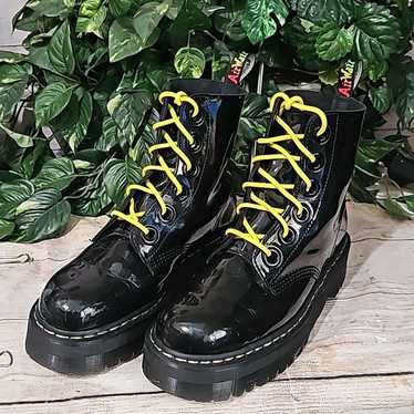 Rare Dr. Martens Molly Rainbow Platform Boots 11