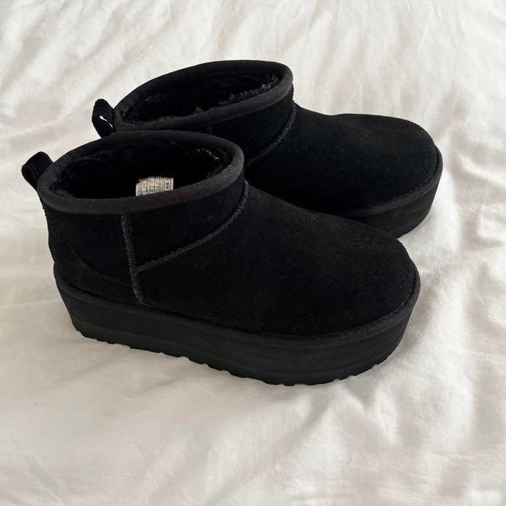 UGG Ultra Mini Black 23.5 Thick Sole - image 10