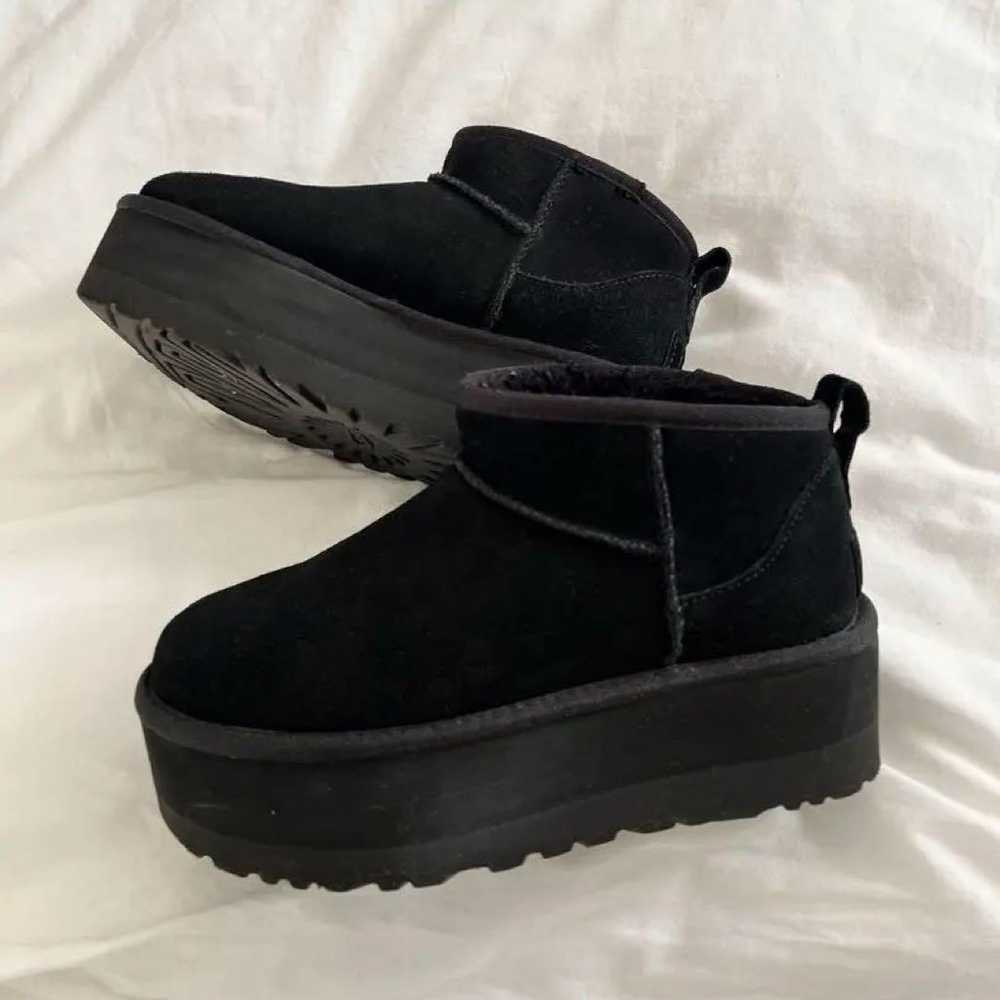 UGG Ultra Mini Black 23.5 Thick Sole - image 1