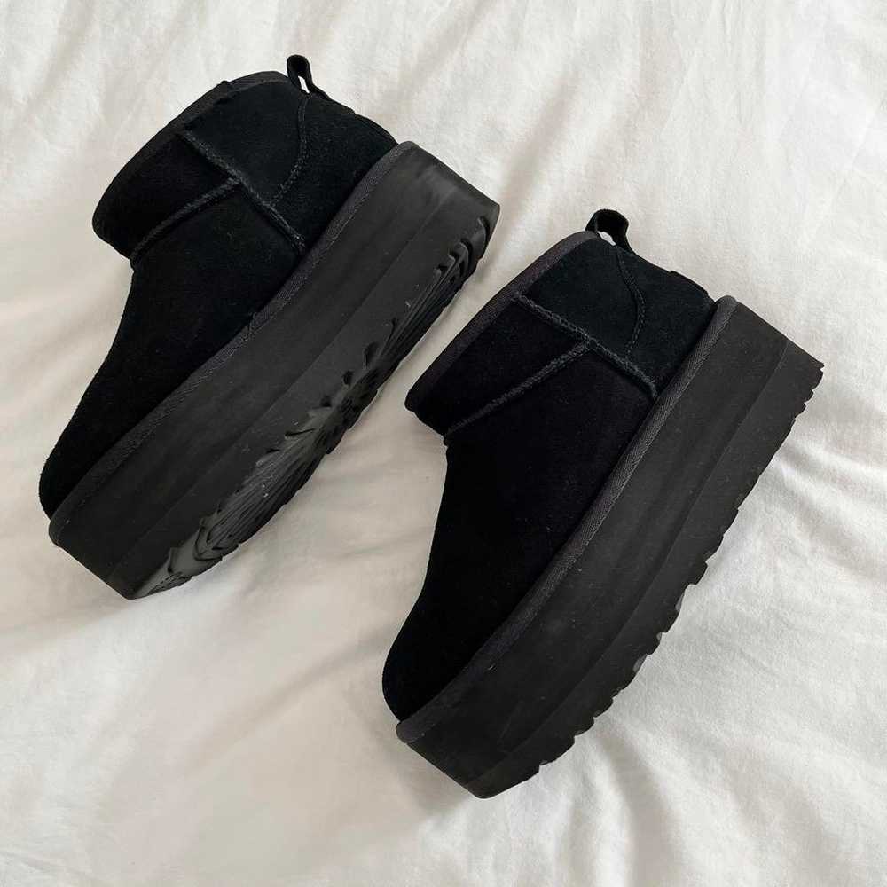 UGG Ultra Mini Black 23.5 Thick Sole - image 2