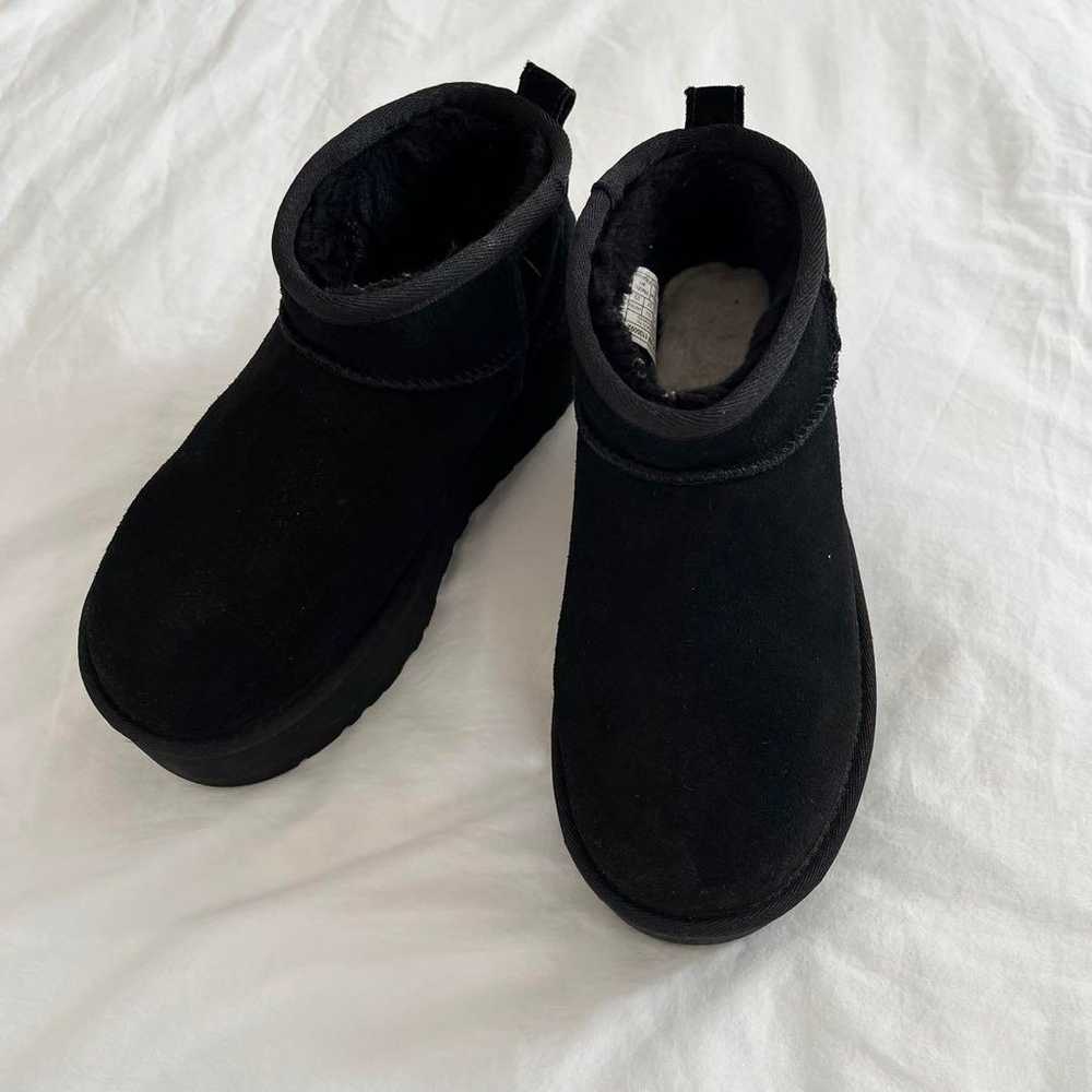 UGG Ultra Mini Black 23.5 Thick Sole - image 3