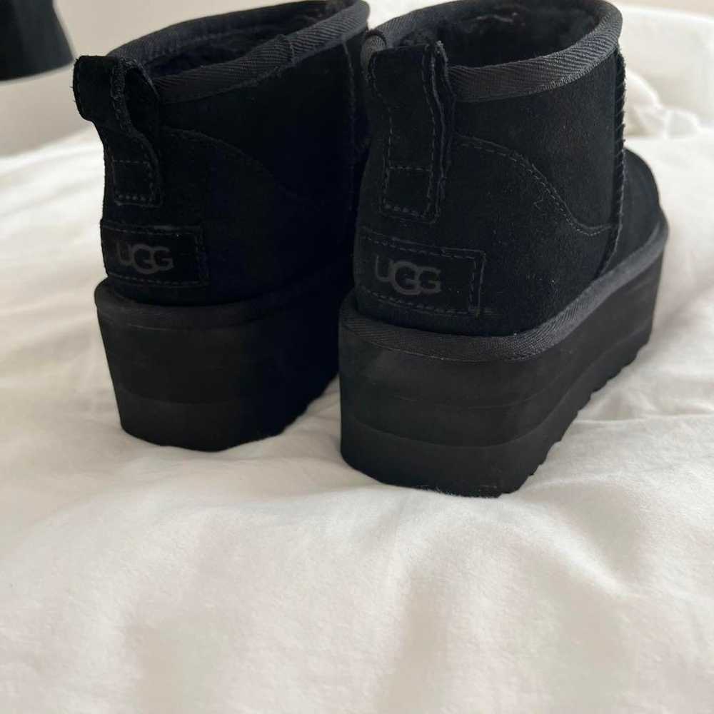 UGG Ultra Mini Black 23.5 Thick Sole - image 7