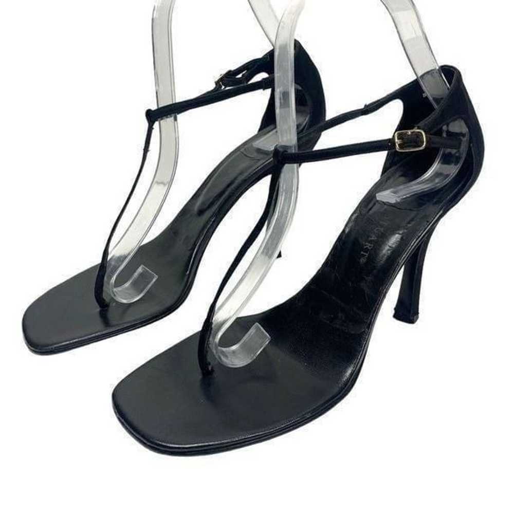 Vintage Colin Stuart Black T-Bar Strappy Heels - image 2