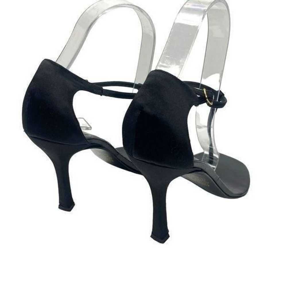 Vintage Colin Stuart Black T-Bar Strappy Heels - image 5