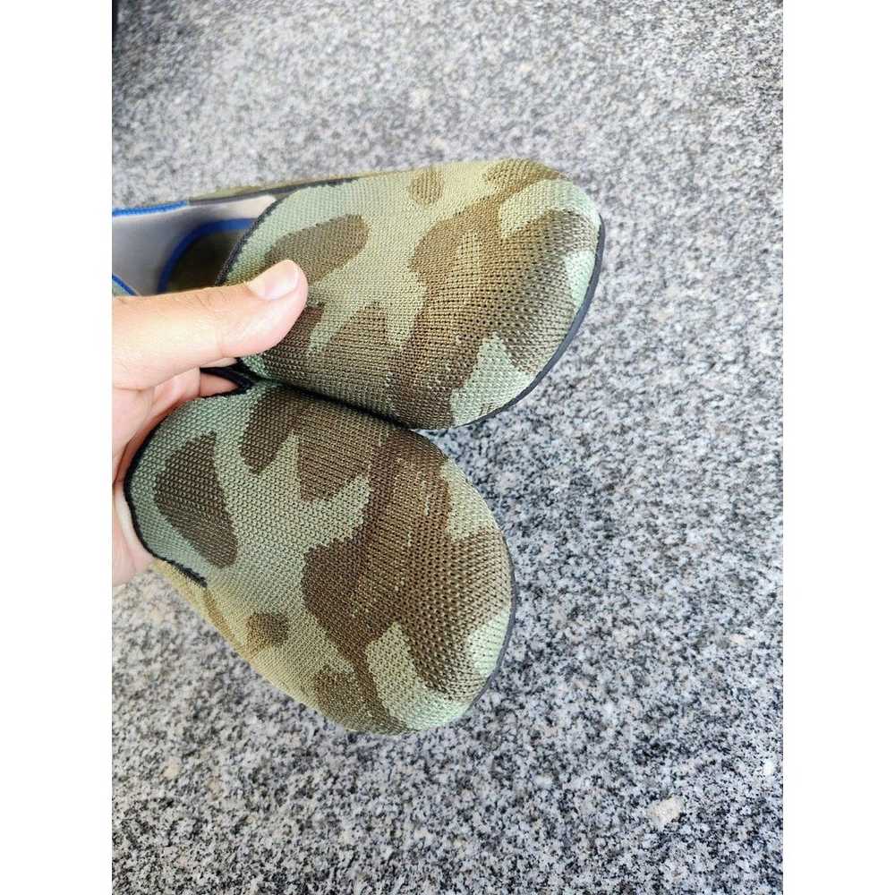 Rothy’s Sz 8.5 The Loafer Olive Camo Flats Slip O… - image 3