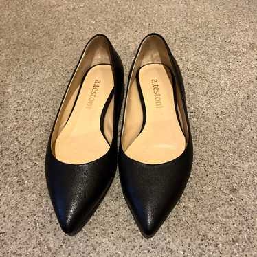 a.testoni black flat shoes - image 1