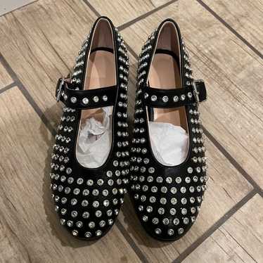 Flat Shoes Rhinestones Flats Studs Flats Strap Fla