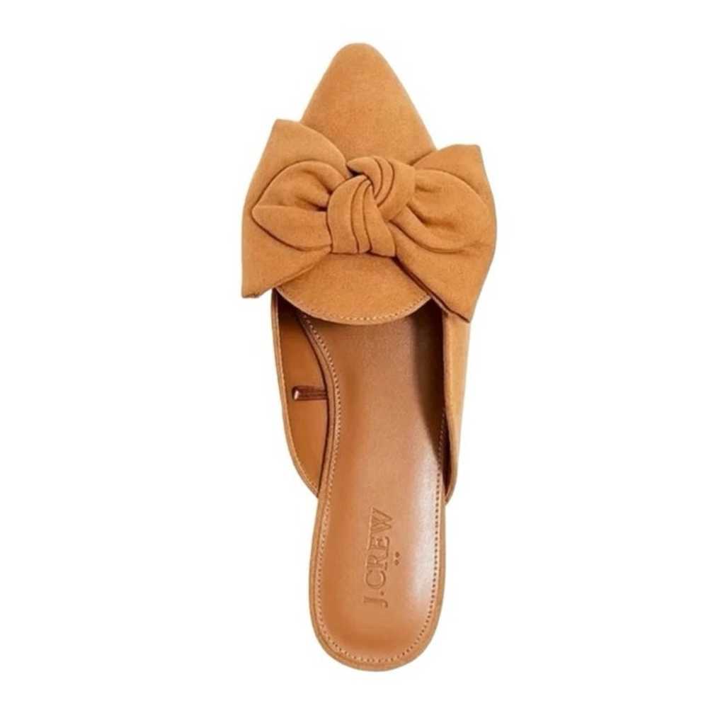 J.CREW Women’s  Bow Suede Pointed Toe Mule Flats … - image 2