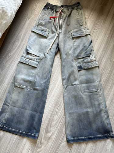 Rick Owens Rick Owens sky blue jumbo cargos belas