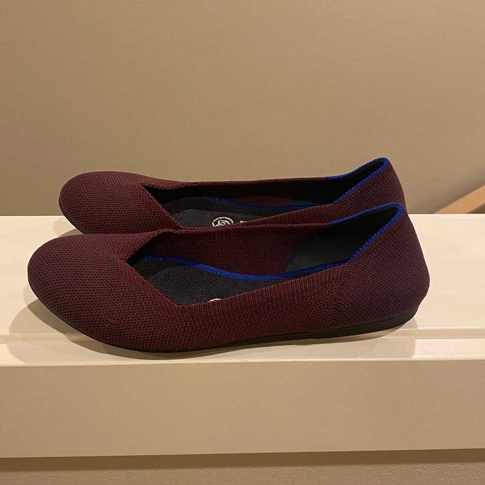 Rothy’s The Flat Burgundy Size 6 - image 2